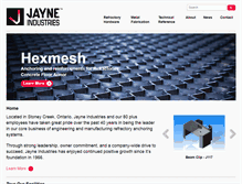 Tablet Screenshot of jayneindustries.com